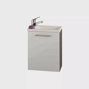 Wastafelkast Isla Antraciet Wit