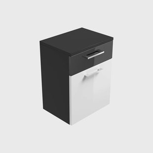 Lage badkamerkast Ilse Walnoot Wit