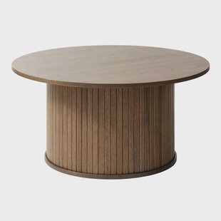 Lenn houten salontafel gerookt eiken - Ø90 cm