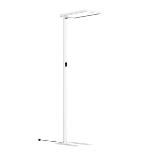 Arcchio Nelus LED kantoor vloerlamp, sensor, wit