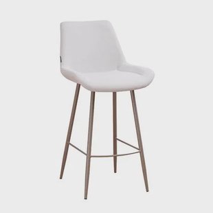 Bronx71 Scandinavische barkruk Maud gerecyclede stof off white 74 cm