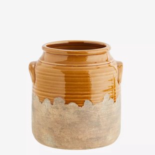 Madam Stoltz - Pollepelpot/ vaas - mostergeel