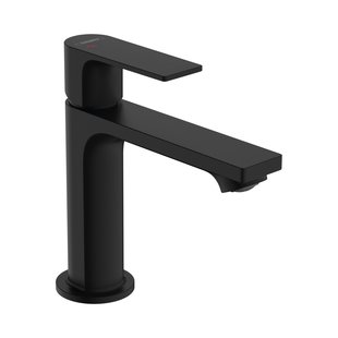 Wastafelmengkraan HansGrohe Rebris E Eengreeps 110 CoolStart EcoSmart+ Met Trekwaste Mat Zwart