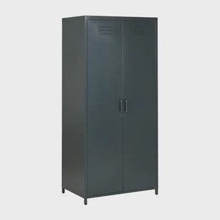 Beliani - VARNA - Kantoorkast - Donkergrijs - Staal