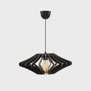 Giga Meubel - Hanglamp Zwart Hout - Set Van 2 - 47x47x55cm - Sahip