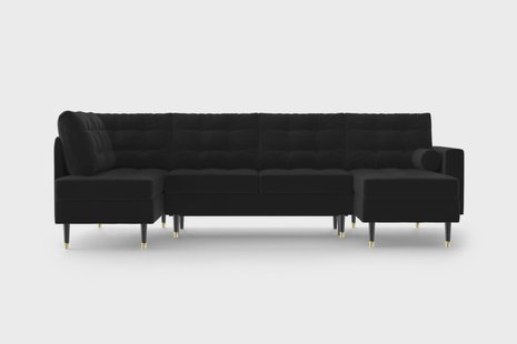 U-slaapbank Aldo rechts velvet | NADUVI Collection