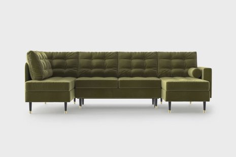 U-slaapbank Aldo rechts velvet | NADUVI Collection