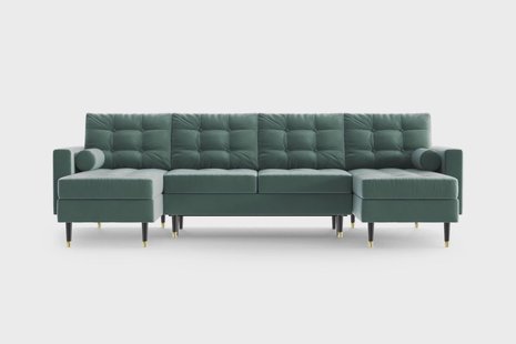 U-slaapbank Aldo velvet | NADUVI Collection U-slaapbank Aldo velvet | NADUVI Collection