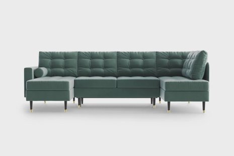 U-slaapbank Aldo links velvet | NADUVI Collection