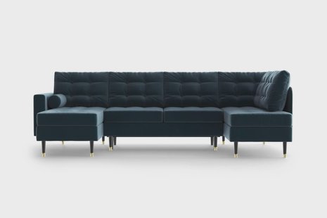 U-slaapbank Aldo links velvet | NADUVI Collection