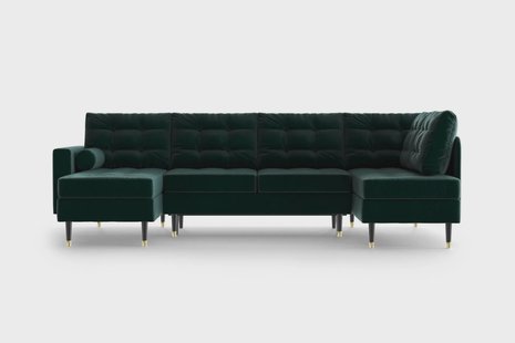 U-slaapbank Aldo links velvet | NADUVI Collection