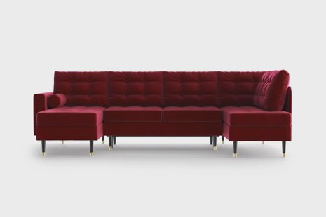 U-slaapbank Aldo links velvet | NADUVI Collection