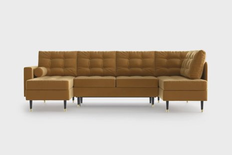 U-slaapbank Aldo links velvet | NADUVI Collection