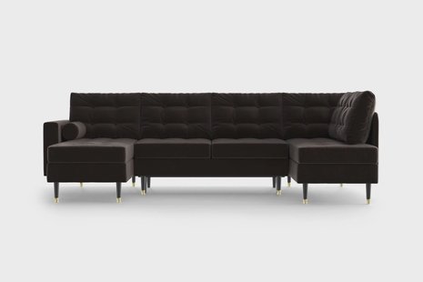 U-slaapbank Aldo links velvet | NADUVI Collection