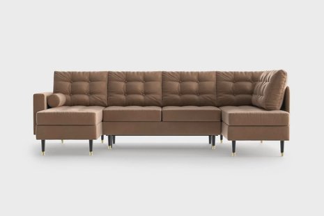 U-slaapbank Aldo links velvet | NADUVI Collection