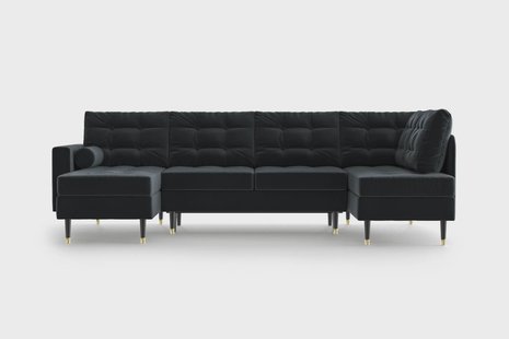 U-slaapbank Aldo links velvet | NADUVI Collection