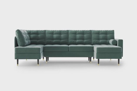 U-slaapbank Aldo rechts velvet | NADUVI Collection