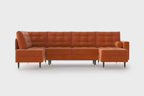 U-slaapbank Aldo rechts velvet | NADUVI Collection