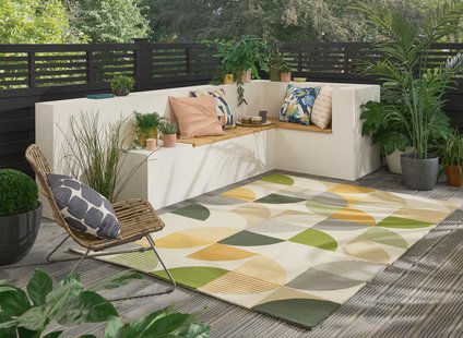 Scion - Ottil Citrus outdoor 424607 - 140x200 cm Vloerkleed