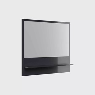 Spiegel Moon 105 cm Hoogglans Grafiet