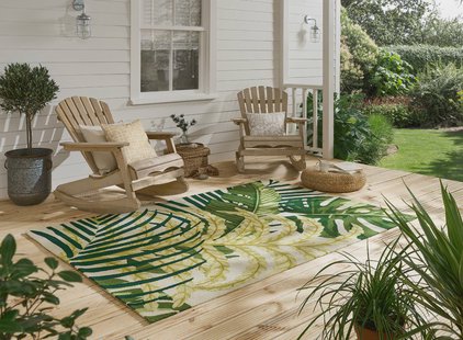 Sanderson - Manila-Artichoke outdoor 446407 - 140x200 cm Vloerkleed