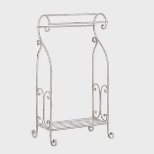 Beliani - LINARES - Handdoekrek - Wit - IJzer