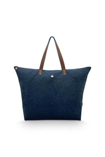 Pip Studio Tote Bag Velvet Quiltey Days Blauw