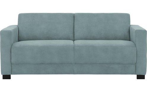 Goossens Bank My Style blauw, microvezel, 2,5-zits, stijlvol landelijk