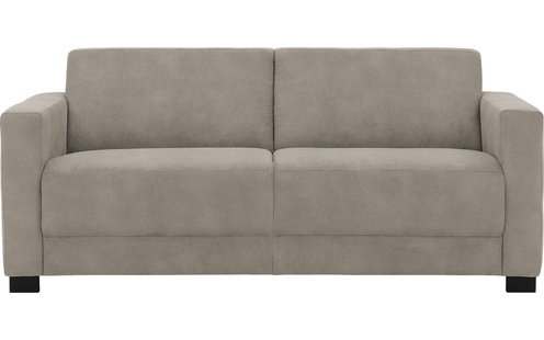 Goossens Bank My Style lichtgrijs, microvezel, 2,5-zits, stijlvol landelijk