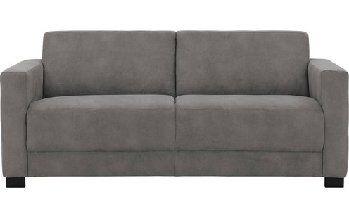 Goossens Bank My Style grijs, microvezel, 2,5-zits, stijlvol landelijk