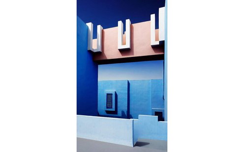 Goossens Schilderij Mirage In Blue, 70 x 118 cm