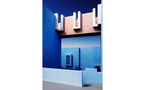 Goossens Schilderij Mirage In Blue, 98 x 148 cm