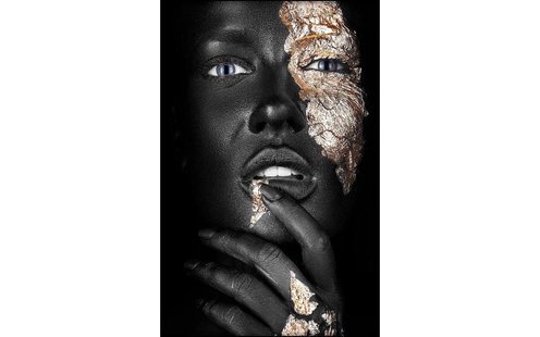 Goossens Schilderij Noir Goldest, 80 x 120 cm