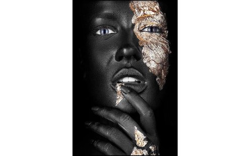 Goossens Schilderij Noir Goldest, 120 x 80 cm