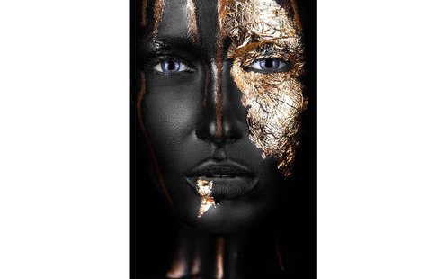 Goossens Schilderij Noir Gold, 90 x 135 cm