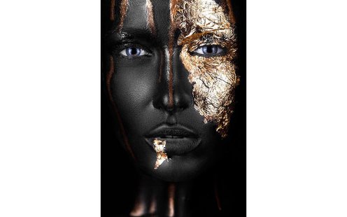 Goossens Schilderij Noir Gold, 100 x 100 cm