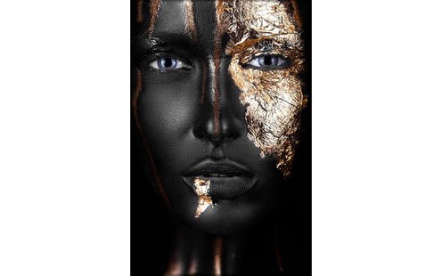 Goossens Schilderij Noir Gold, 90 x 135 cm