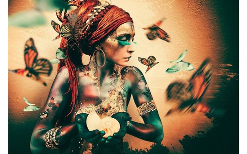 Goossens Schilderij Summon Ii, 150 x 100 cm