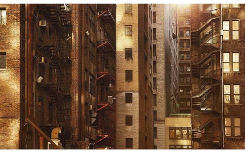 Goossens Schilderij City Sun, 118 x 70 cm