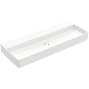 Villeroy & Boch Memento 2.0 wastafel voor handdoekhouders 120x47cm zonder overloop zonder kraangat ceramic wit 4A22C3R1 Villeroy & Boch Memento 2.0 wastafel voor handdoekhouders 120x47cm zonder overloop zonder kraangat ceramic+ wit 4A22C3R1