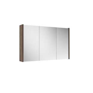 Saniclass Prime Spiegelkast - 100x63x16cm - inclusief zijpanelen - noten (hout) SW1212817/SW812073