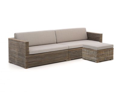ROUGH-C chaise longue loungeset 3-delig - Laagste prijsgarantie!