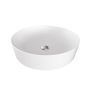 Waskom BWS Xtreme Opbouw Wastafel Rond 40 cm Glans Wit