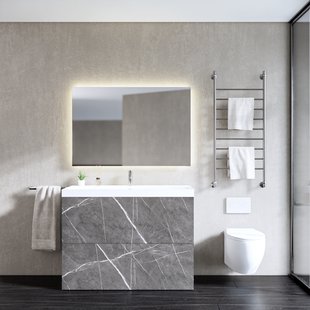 Onderkast Gliss Design Hades 2 Softclose Laden 120x84.5x45cm Pietra Grijs Marmer (wastafel keuze)