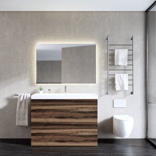 Onderkast Gliss Design Hades 2 Softclose Laden 120x84.5x45cm Ruw Eiken (wastafel keuze)