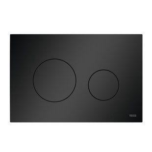 Bedieningsplaat TECE Loop Met Duospoeltechniek Kunststof Mat Zwart