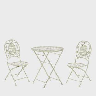 Beliani - BIVIO - Bistroset voor 2 - Groen - IJzer