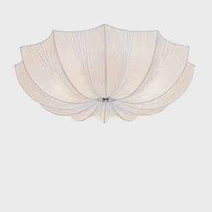 QAZQA Japandi plafondlamp wit zijden 52cm 3-lichts - Plu