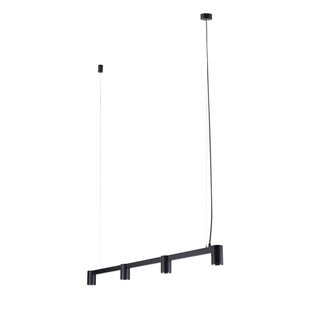 Arcchio hanglamp Brinja, zwart, 120 cm, 4-lamps, GU10