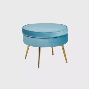 Poef Chanelle Blauw 52 cm